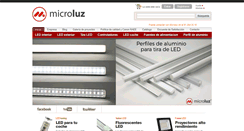 Desktop Screenshot of microluz.es